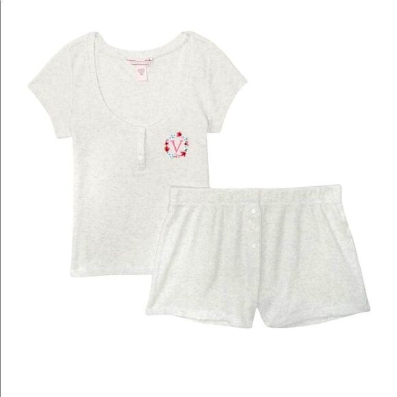 VICTORIA'S SECRET
Cotton Thermal Short PJ Set - Picture 1 of 3